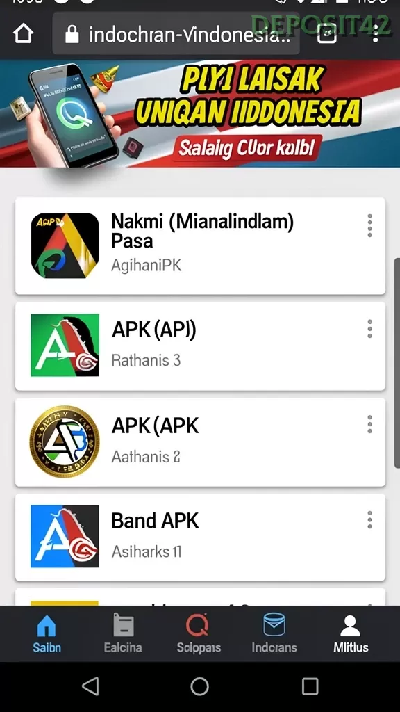 Cuplikan layar ADAM77 — aktivitas